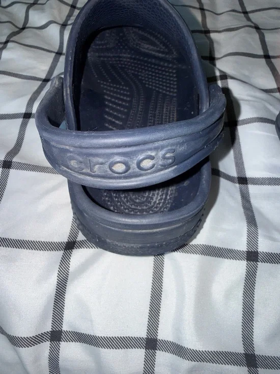 CROCS Kids Navy Blue Classic Clogs - Picture 5 of 6